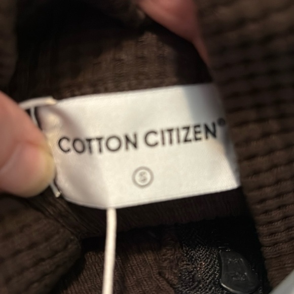 Cotton Citizen Cooper Half Zip Thermal Espresso brown Men’s size S NWT - Picture 5 of 9